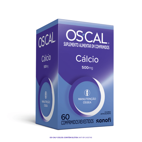 OS-CAL Calcio 500mg com 60 Comprimidos Sanofi