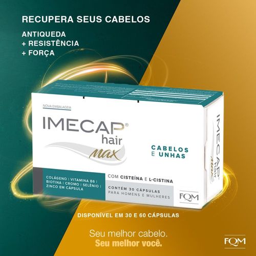 Imecap Hair Max com 30 Cápsulas