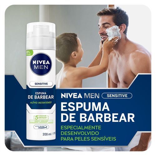Nivea Men Espuma de Barbear Sensitive 200ml
