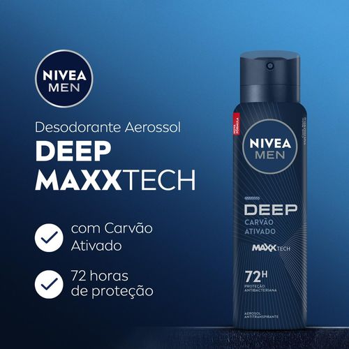 Desodorante Aerosol Nivea Men Deep Original 150ml