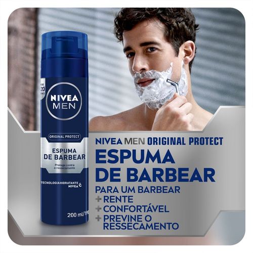Nivea Men Espuma de Barbear Original Protect 200ml