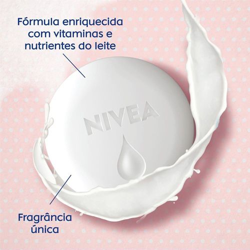 Nivea Sabonete em Barra Pure Milk Sensitive 90g