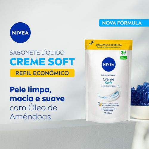 Sabonete Líquido Nivea Creme Soft Refil 200ml