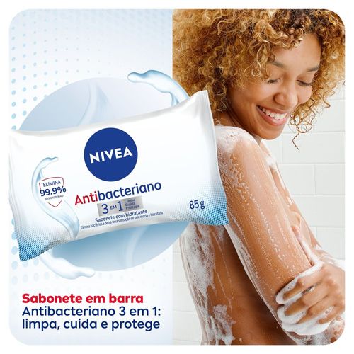 Sabonete em Barra Nivea Antibacteriano 3 em 1 85g