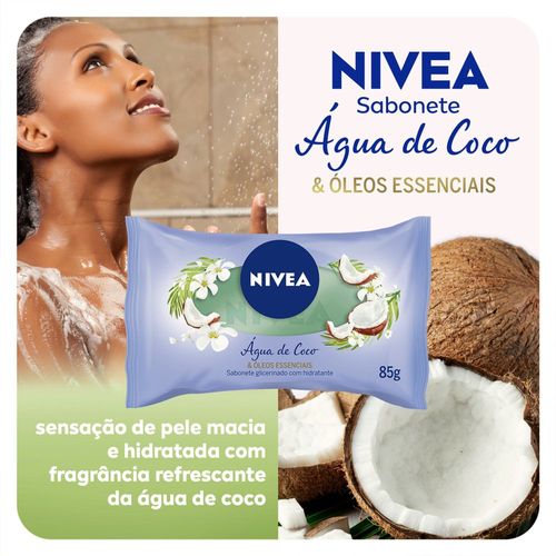 Sabonete Barra Nivea Água de Coco e Óleos Essenciais 85g