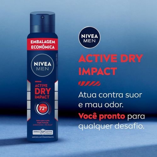 Desodorante Aerosol Nivea Men Active Dry Impact 200ml