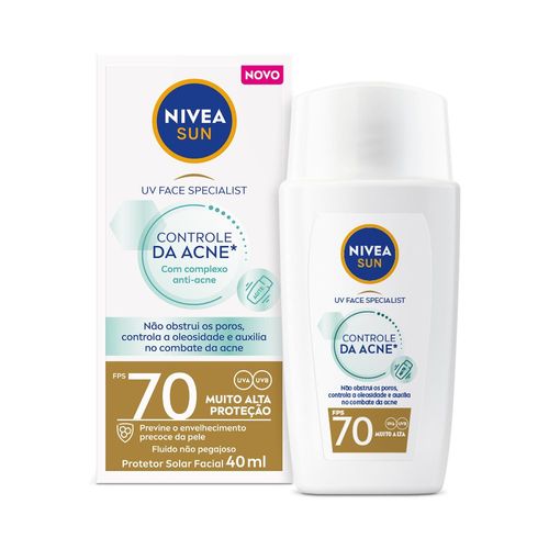 Protetor Solar Facial Nivea Sun Controle da Acne FPS70 40ml