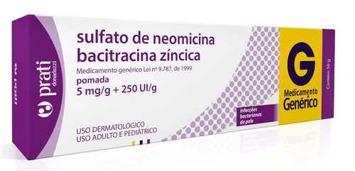 Sulfato de Neomicina + Bacitracina Zíncica 50g Prati Donaduzzi
