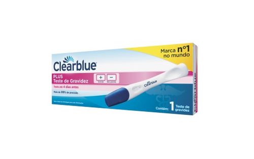 Teste de gravidez Clearblue Plus com 1 Unidade
