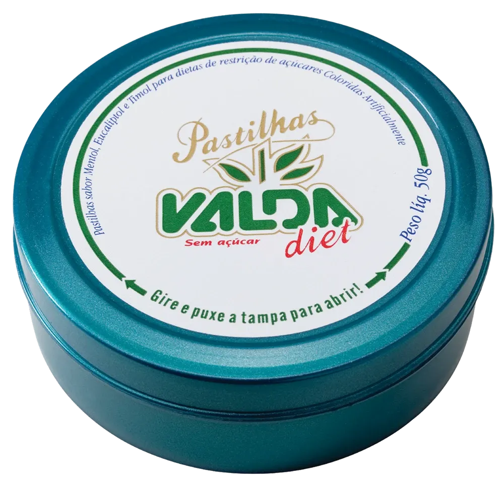 Pastilhas Valda Diet Lata 50g