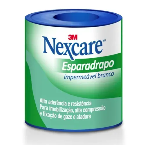 Esparadrapo Nexcare Impermeável Branco com 50mmx3m
