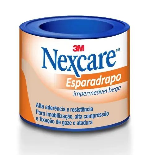 Esparadrapo Nexcare Impermeável Bege com 25mmx0,9m