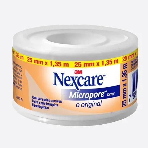 Esparadrapo Nexcare Micropore Bege 25mmx1,35m