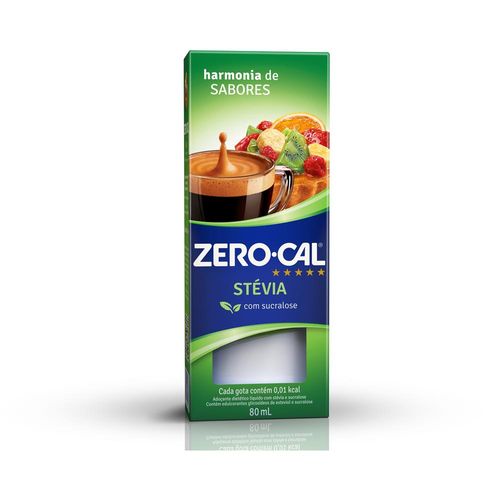Adoçante Zero-Cal Stevia com Sucralose 80ml