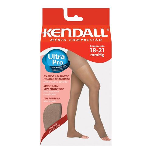 Meia Calça Kendall média compressão sem ponteira mel  G