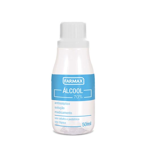 Álcool Farmax 70% 50ml