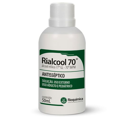 Rialcool Álcool 70 Antisséptico 50ml