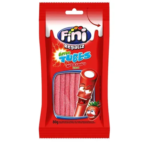 Tubes Fini morango cítrico 80g