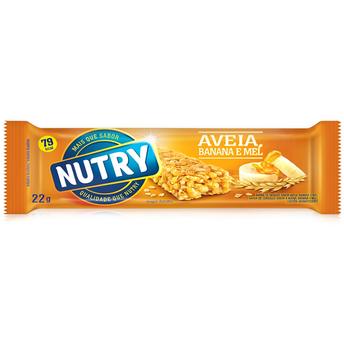 Barra de Cereais Nutry aveia/banana/mel 22g