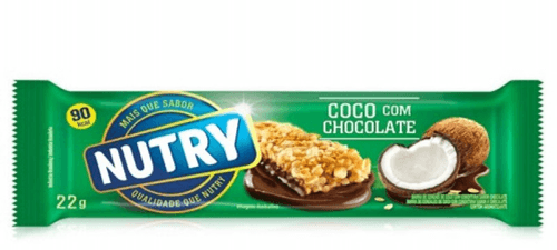 Barra de Cereais Nutry coco com chocolate 22g