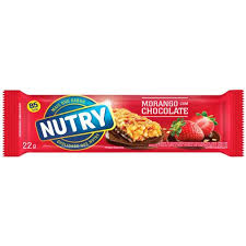 Barra de Cereais Nutry morango com chocolate 22g