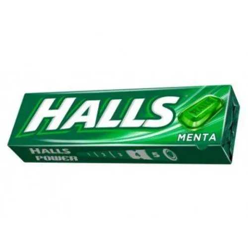 Bala Halls Menta com 10 Unidades 28g
