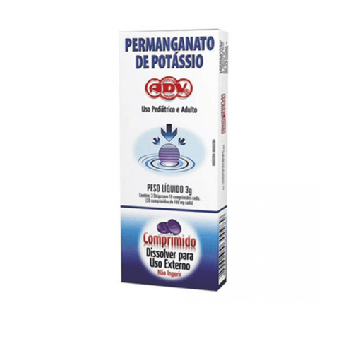 Permanganato Potassio ADV com 10 comprimidos