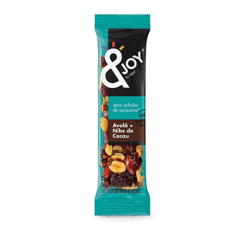 Barra &Joy Agtal Zero Açúcar Avelã + Nibs de Cacau 25g