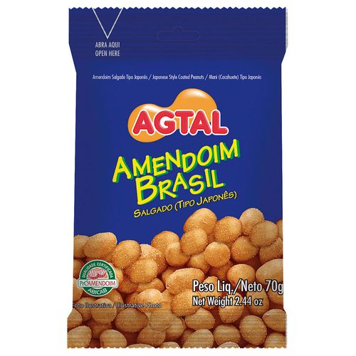 Amendoin Agtal Brasil 70g