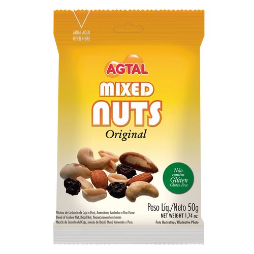 Mixeds Nuts Agtal Original Sachê 50g