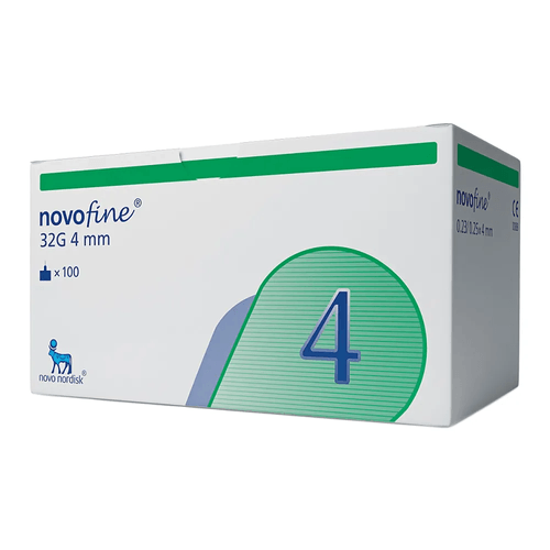 Agulha Descartável Novofine 32g 4mm com 100 Unidades