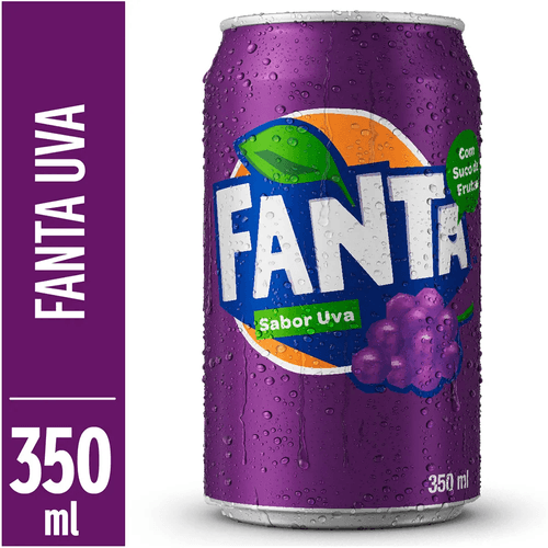Refrigerante Fanta Uva Lata 350ml