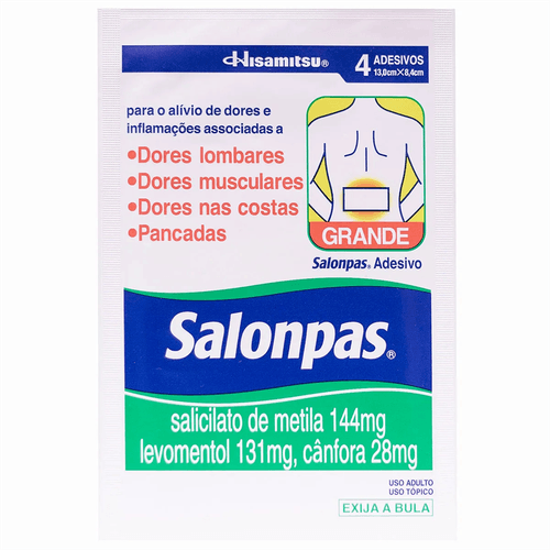 Salonpas Adesivo Grande com 4 Unidades