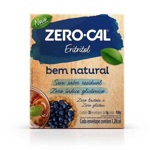 Adoçante Zero-Cal Eritritol Pó com 30 Envelopes