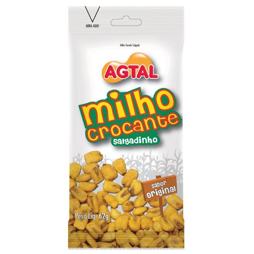 Milho Crocante Agtal Salgadinho Original 62g