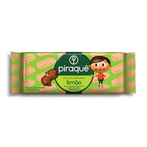 Biscoito Piraquê Mini Wafer Limão 40g