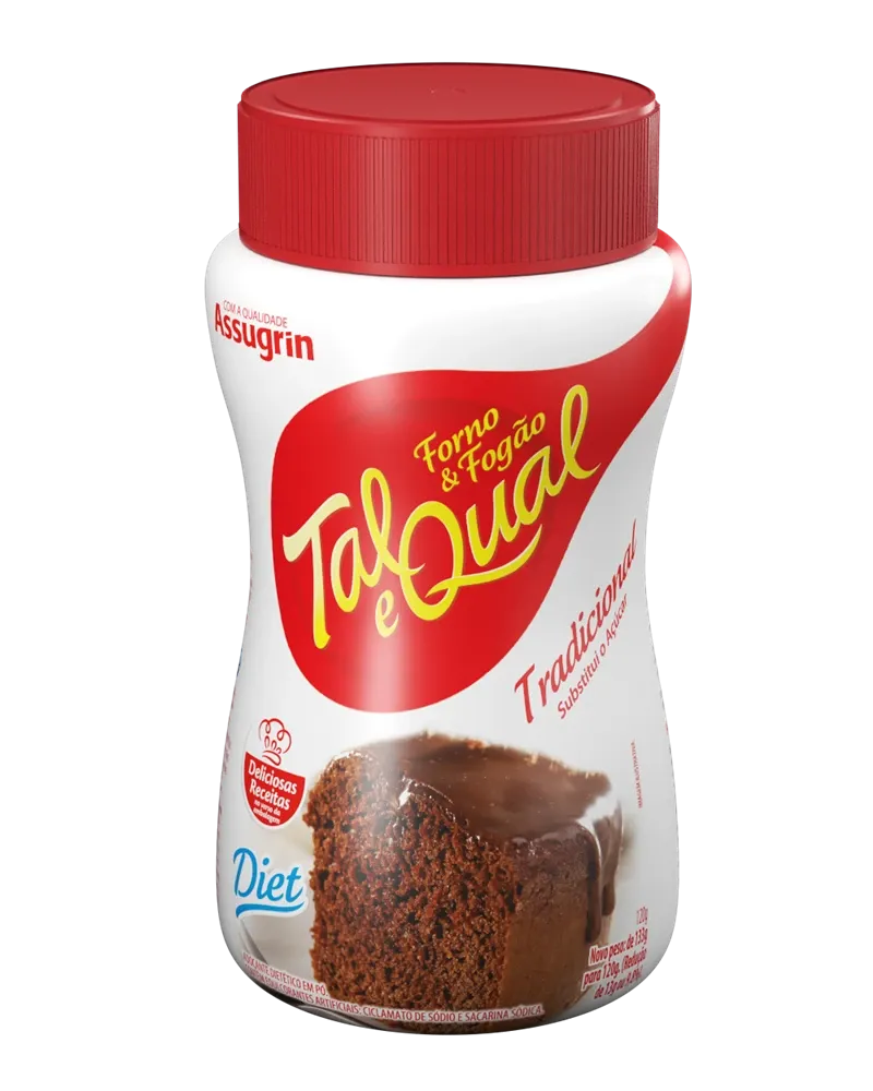 Adoçante Culinário Tal e Qual Forno e Fogão 120g