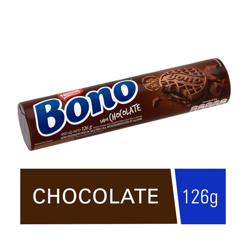 Biscoito Bono Recheado Chocolate 126g