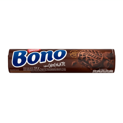 Biscoito Bono Recheado Chocolate 126g