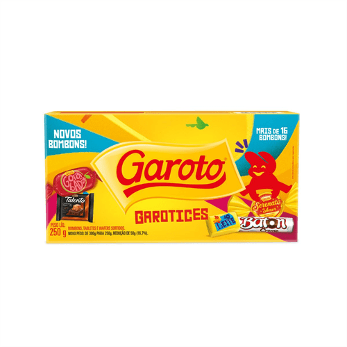 Bombom Garoto Sortido Caixa 250g