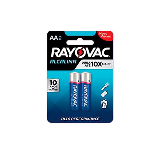 Pilhas Rayovac Alcalinas AA com 2 Unidades