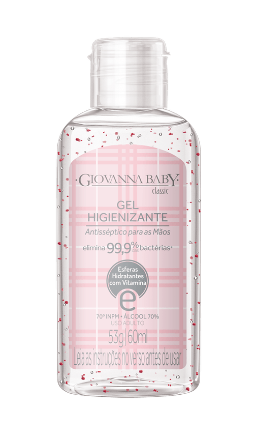 Álcool em Gel Higienizante Giovanna Baby Classic 70° 60ml