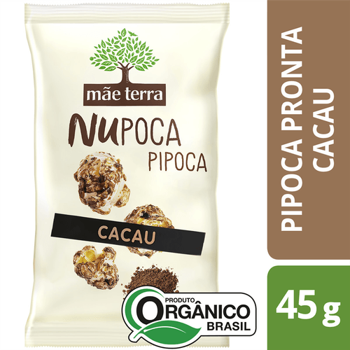 NuPoca Pipoca Orgânica Cacau Mãe Terra 45g
