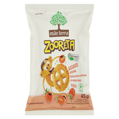 Biscoito Ôrganico Salgado Pizza Mãe Terra Zooreta 45g