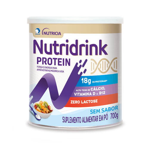 Nutridrink Protein Zero Lactose Sem Sabor Pó 700g