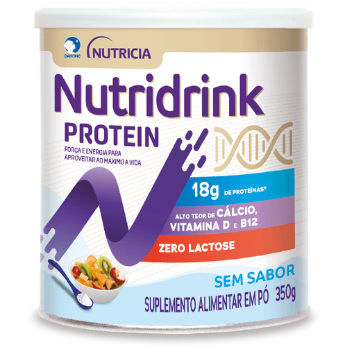 Nutridrink Protein Pó Zero Lactose Sem Sabor 350g