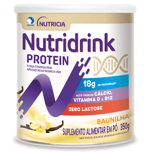 Nutridrink Protein Pó Zero Lactose Baunilha 350g