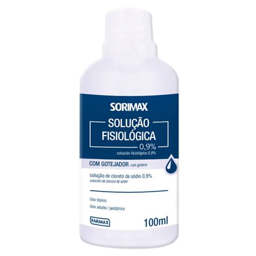 Solução Fisiológica 0,9% Sorimax Farmax 100ml