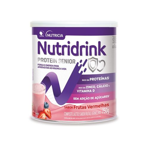 Composto Lácteo Nutridrink Protein Sênior Frutas Vermelhas 750g