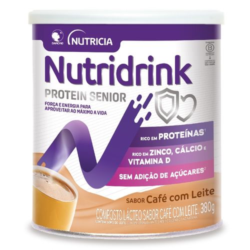 Composto Lácteo Nutridrink Protein Sênior Café com Leite 380g